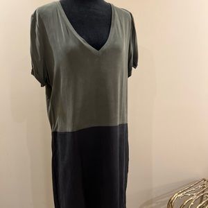 Dolan v-neck color blocked dress